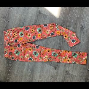 Floral jeans